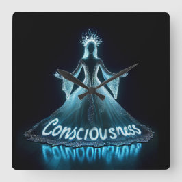 Consciousness / Conciencia Fyrkantig Klocka