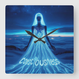 Consciousness / Conciencia Fyrkantig Klocka