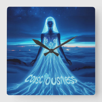 Consciousness / Conciencia Fyrkantig Klocka