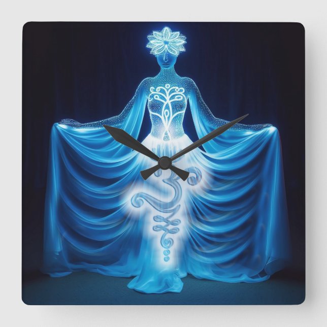 Consciousness / Conciencia Fyrkantig Klocka (Framsida)