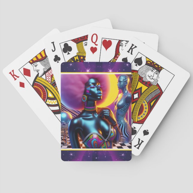 Consensual Sentry Ken Gage Fantasy Vaporwave Casinokort (Baksidan)