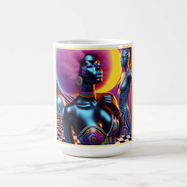 Consensual Sentry Ken Gage Fantasy Vaporwave Kaffemugg (Center)