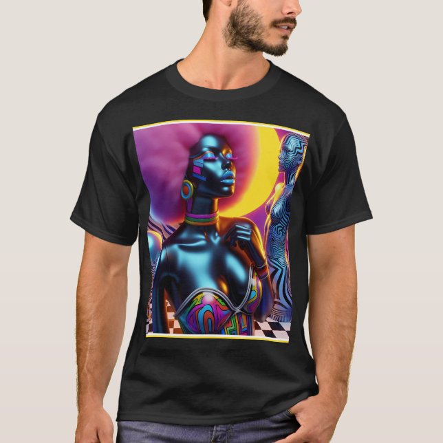 Consensual Sentry Ken Gage Fantasy Vaporwave T Shirt (Framsida)