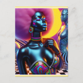 Consensual Sentry Ken Gage Fantasy Vaporwave Vykort