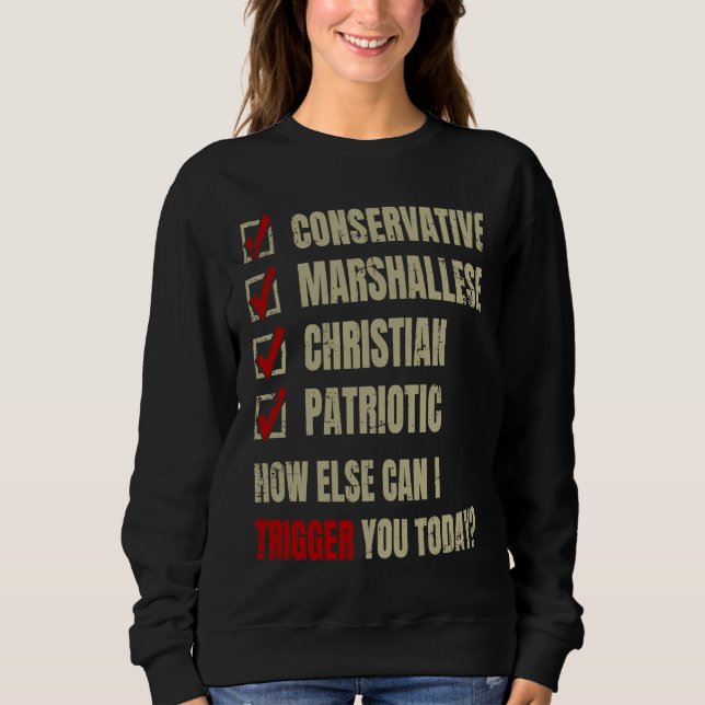 Conservative Marshallese Christian Patriotic T Shirt (Framsida)