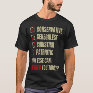 Conservative Senegalese Christian Patriotic T Shirt