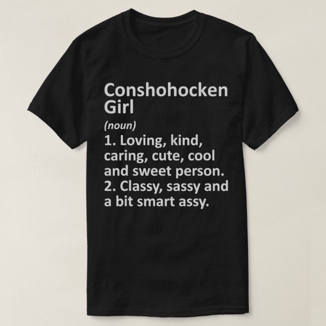 CONSHOHOCKEN L PA PENNSYLVANIA Funny City Home Roo T Shirt (Design framsida)