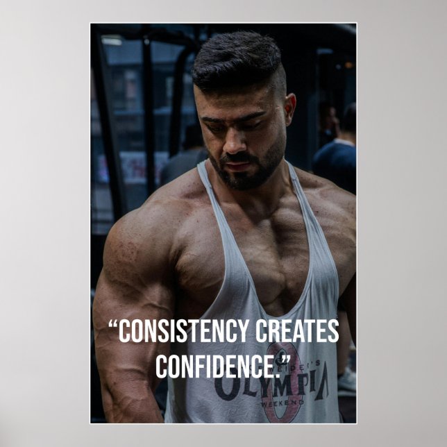 Consistency Creates Confidence – Quote Poster (Framsidan)