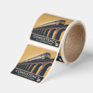 Consistency Is A Superpower Fyrkantigt Klistermärke