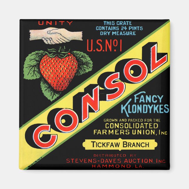 Consol Finare Klondykes Strawbär Magnet (Framsidan)