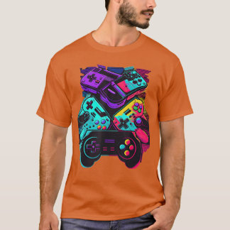 Console Control Classic Black Gaming boy T Shirt