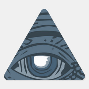 Conspiracy Theorist Illuminati Pyramid Öga Triangelformat Klistermärke