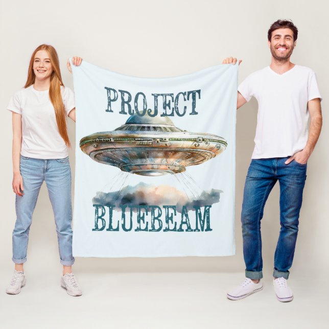 Conspiracy UFO Fleece Blanket (På plats)