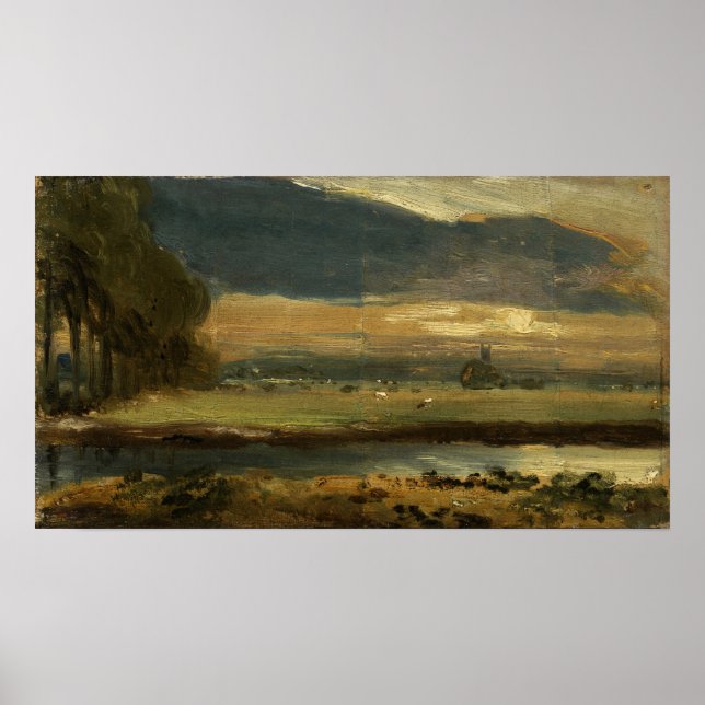 Constable - Dedham Church from Flatford Poster (Framsidan)