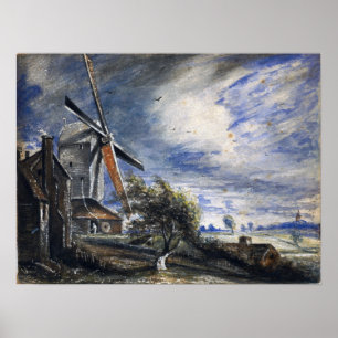 Constable - En kvarn nära Colchester Poster