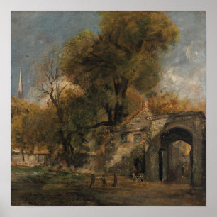 Constable - Harnham Grind, Salisbury Poster