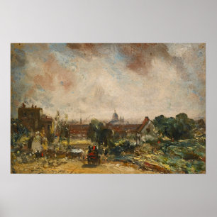 Constable - London från Richard Steeles stuga Poster