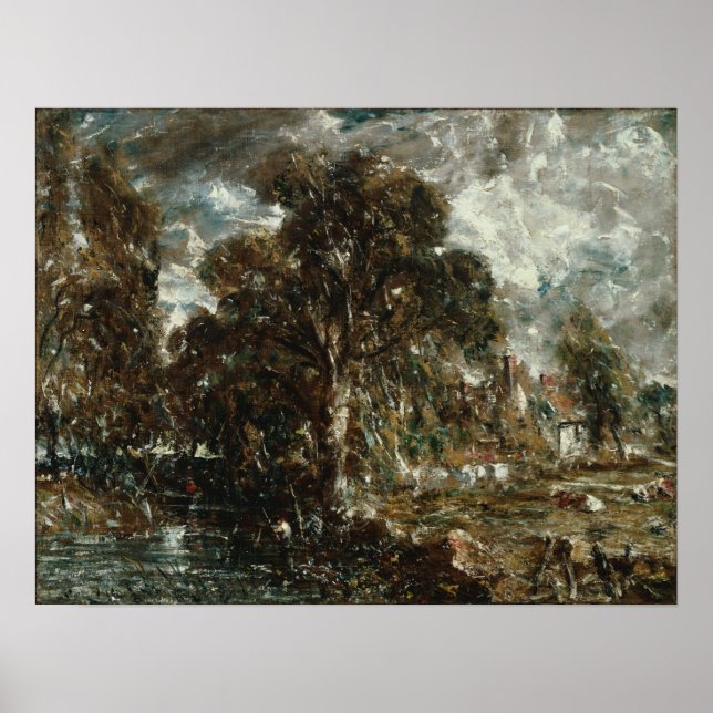 Constable - På floden Stour Poster (Framsidan)