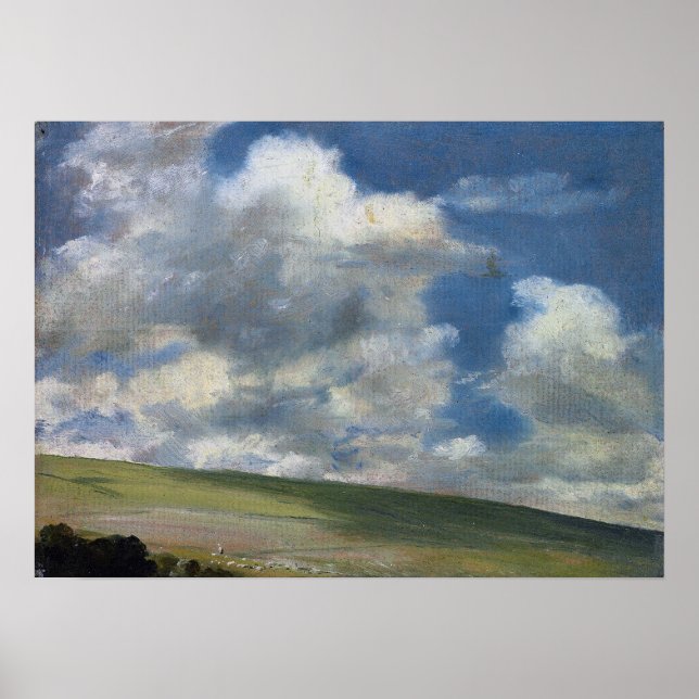 Constable - scene on the Downs nära Brighton Poster (Framsidan)