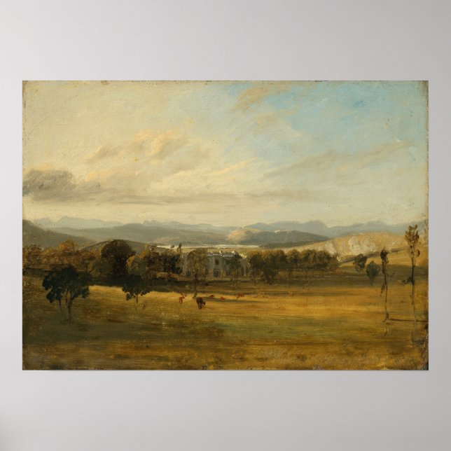 Constable - Sketch of Leighton Hall Lancashire Poster (Framsidan)