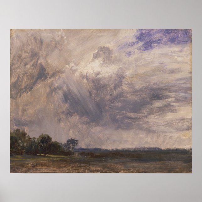 Constable - Studie av en molnig himmel Poster (Framsidan)