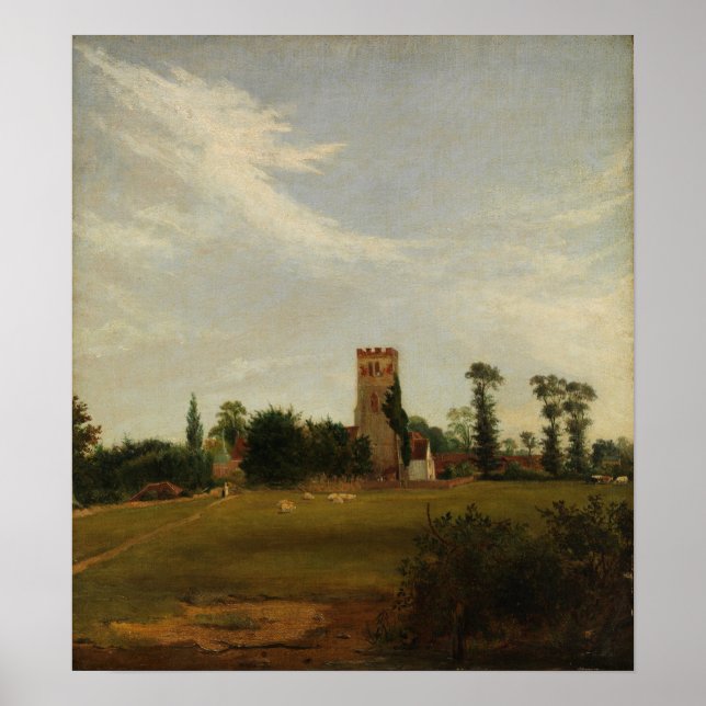 Constable - Tottenham Church 1830 Poster (Framsidan)