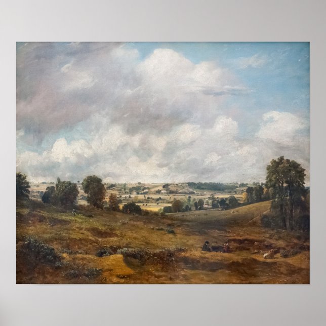 Constable - view of Dedham Vale from Öster Berghol Poster (Framsidan)