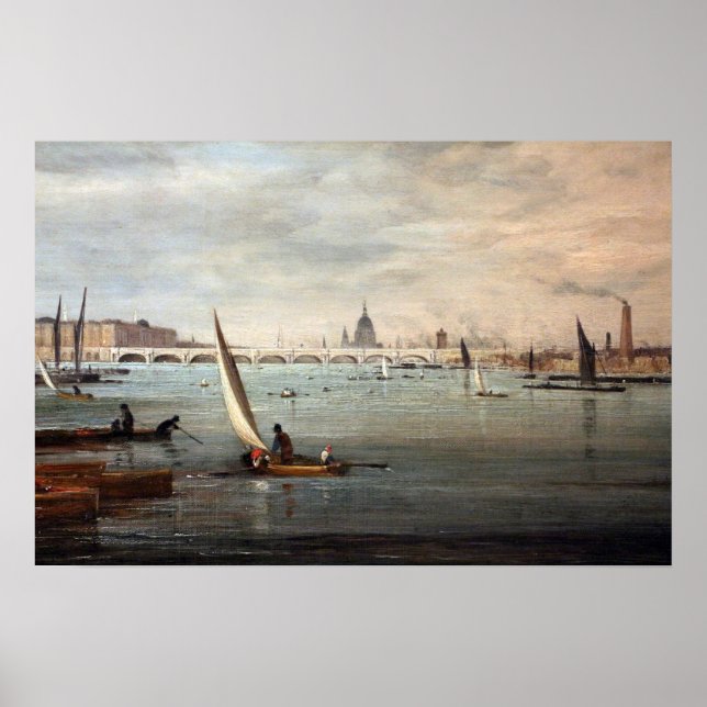 Constable - Waterloo Bridge 1820 Poster (Framsidan)
