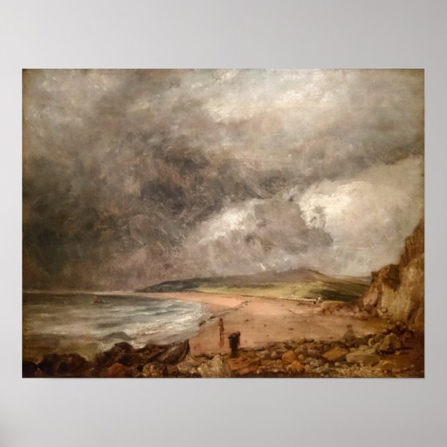 Constable - Weymouth Bay närmar sig stormen Poster (Framsidan)