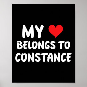 Constance - Mina Tillhör att Constance - Kärlek Poster