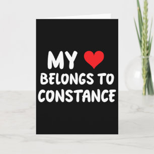 Constance - Mitt hjärta tillhör Constance - Kärlek Kort