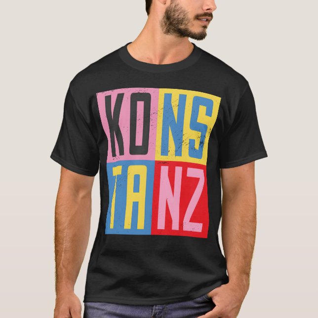 Constance städer design vän t shirt (Framsida)