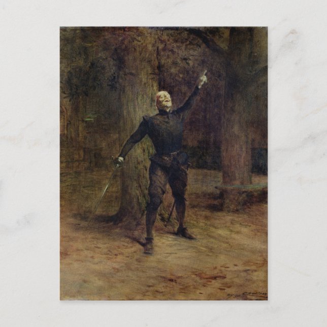 Constant Coquelin as Cyrano de Bergerac Vykort (Framsida)