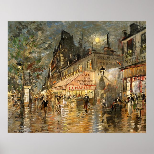 Constantin Korovin: Cafe La Marine, Paris Poster (Framsidan)