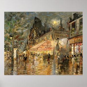 Constantin Korovin: CafeLaflotta, Paris Poster