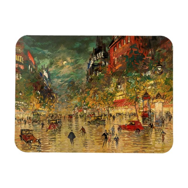 Constantin Korovin: Paris i natt Magnet (Horisontell)