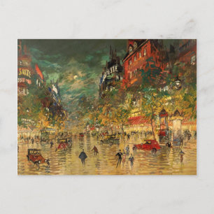 Constantin Korovin: Paris i natt Vykort