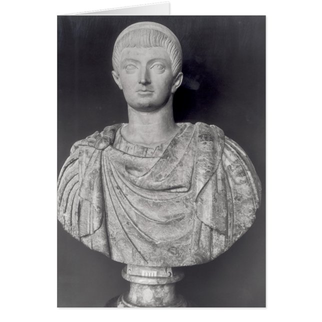 Constantine I c.350 AD Hälsningskort (Framsidan)
