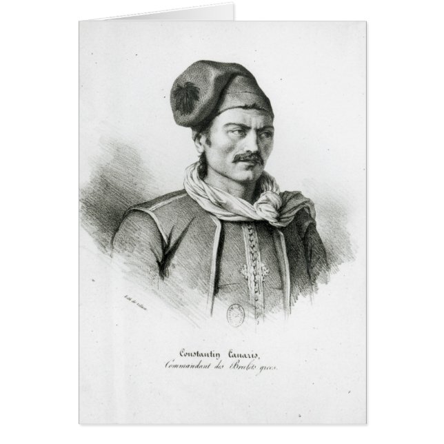 Constantine Kanaris Hälsningskort (Framsidan)