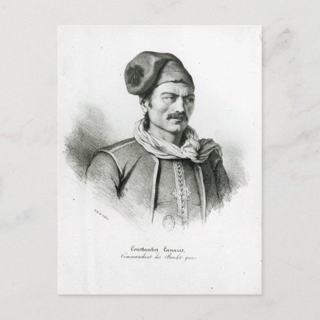 Constantine Kanaris Vykort (Framsida)