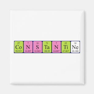 Constantine Periodisk magnet bord namn