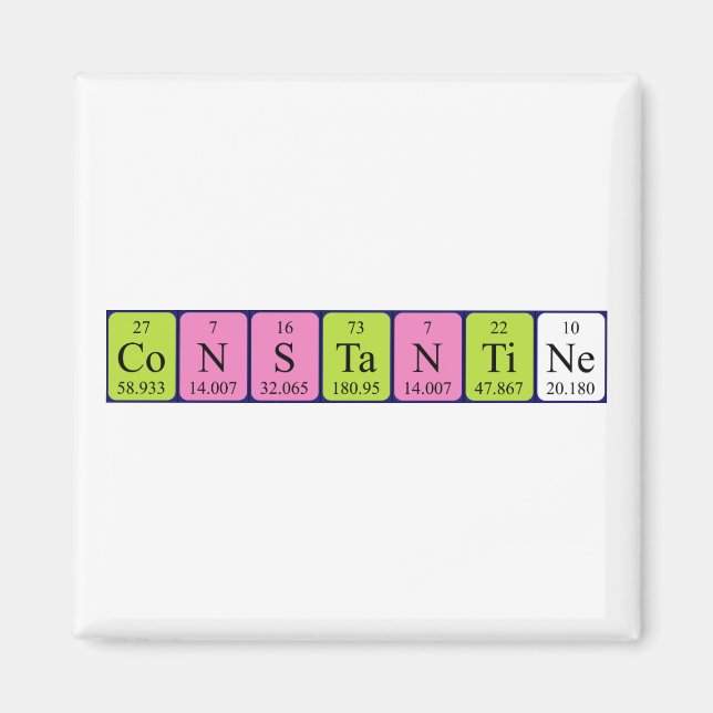 Constantine Periodisk magnet bord namn (Framsidan)