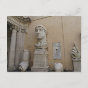 Constantine statue vykort