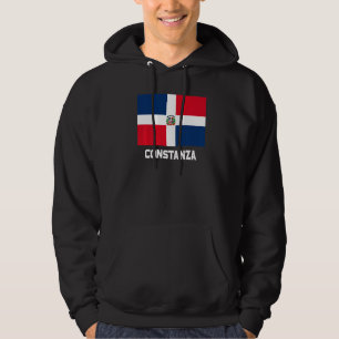 Constanza Dominikanska republiken Flagga Emblem Es Hoodie