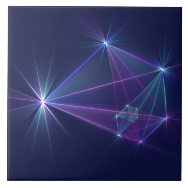 Constellation, Abstract Fantasy Fractal Art Kakelplatta (Framsidan)