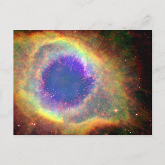 Constellation Aquarius a Dying Star White Dwarf Vykort (Framsida)