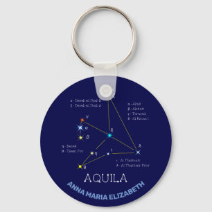 Constellation Aquila i norra halvklotet Nyckelring