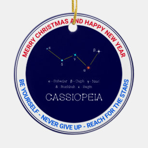 Constellation Cassioipeia Julgransprydnad Keramik