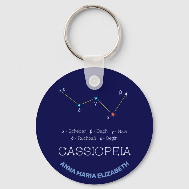Constellation Cassioipeia Nyckelring (Framsida)