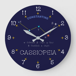Constellation Cassioipeia Stor Klocka